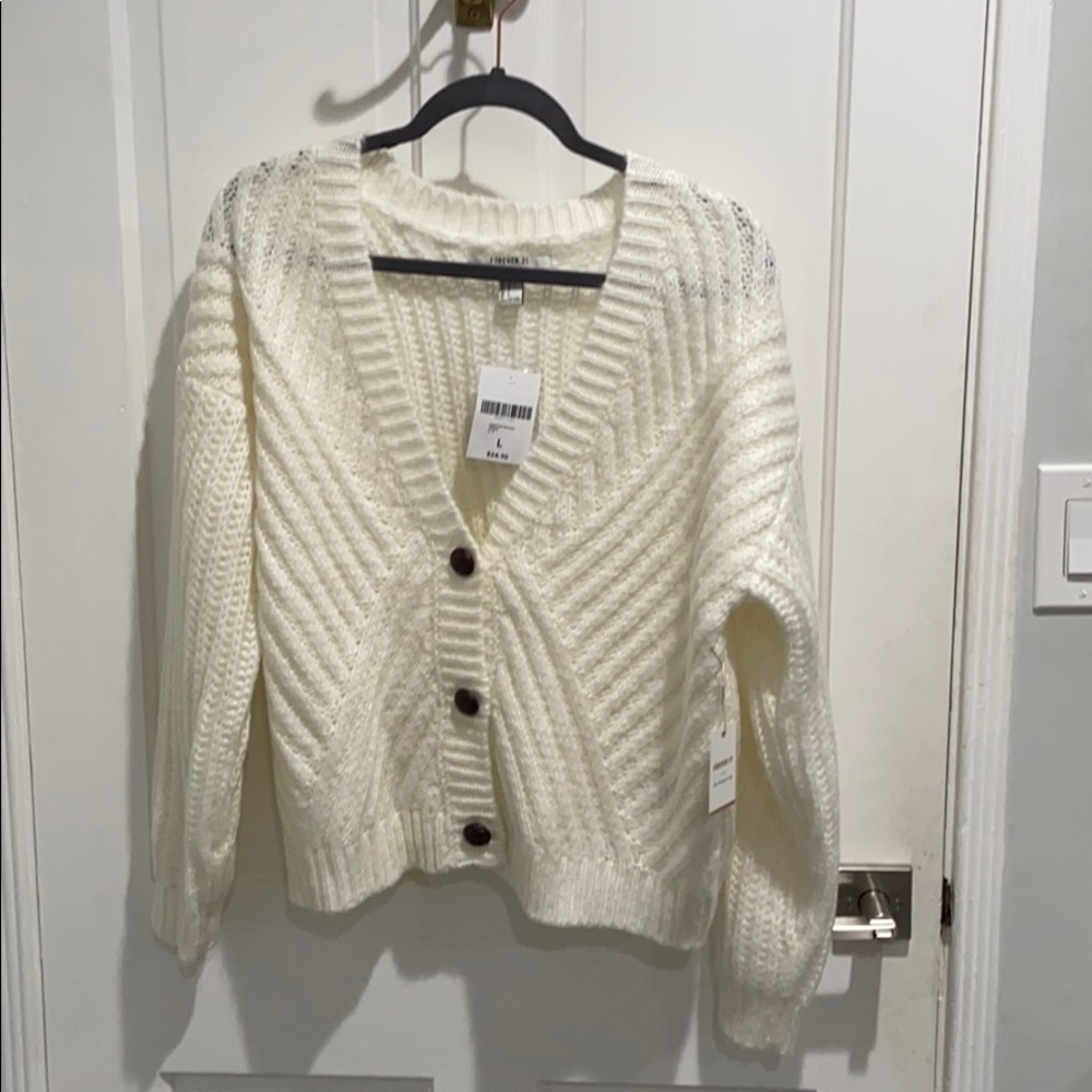 White sweater from Forever21